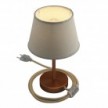 Alzaluce with Impero lampshade, metal table lamp