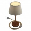 Alzaluce with Impero lampshade, metal table lamp