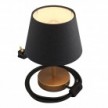 Alzaluce with Impero lampshade, metal table lamp