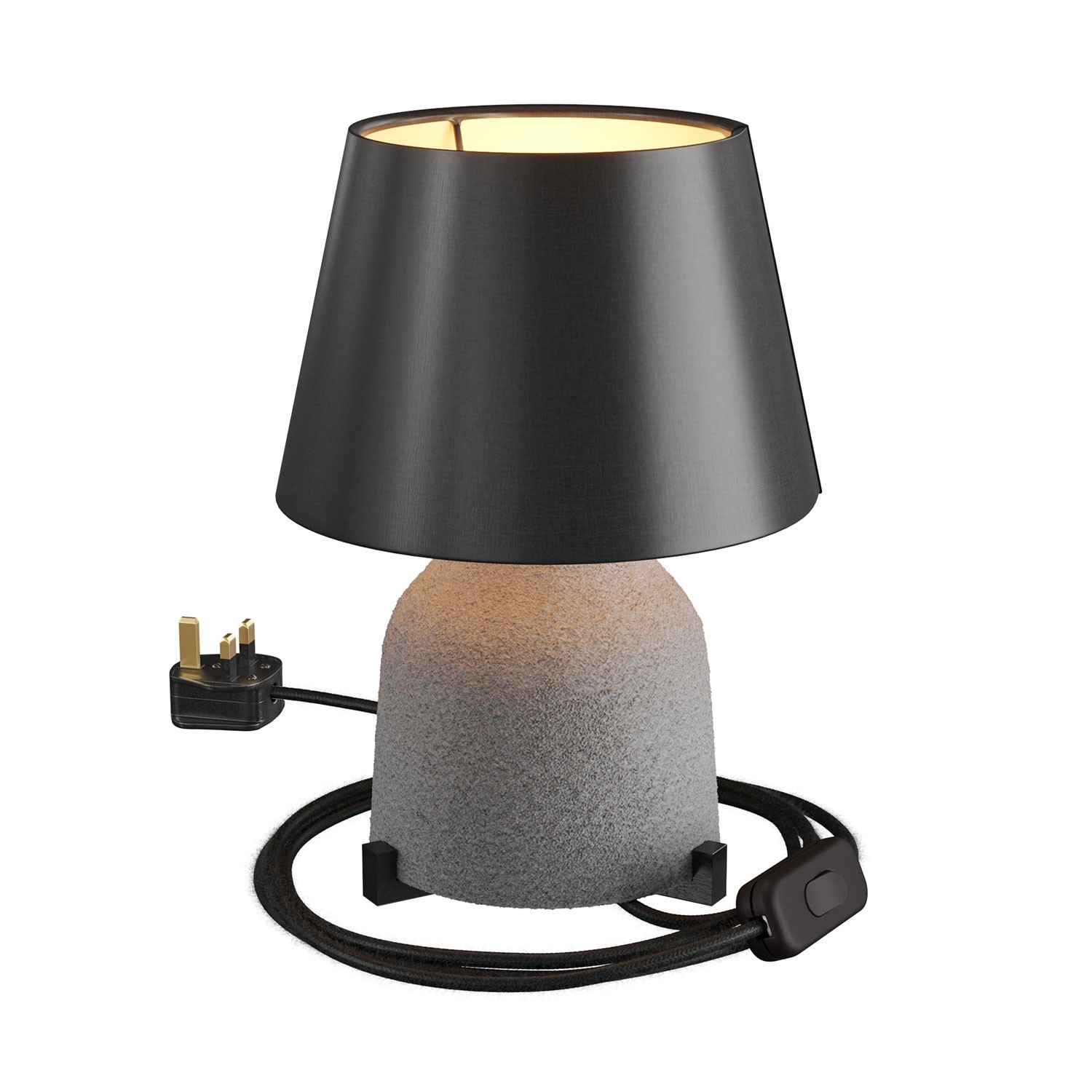 Vaso ceramic table lamp with Impero lampshade