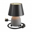 Vaso ceramic table lamp with Impero lampshade