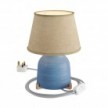 Vaso ceramic table lamp with Impero lampshade