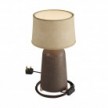 Bottiglia ceramic table lamp with Athena lampshade