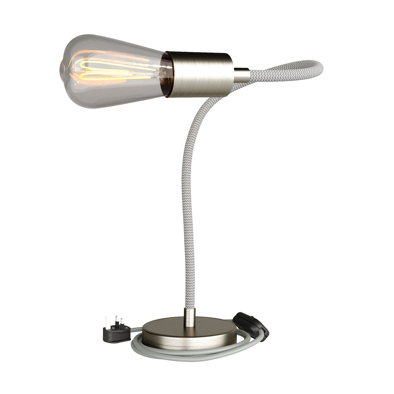 Flex flexible table lamp providing diffused light