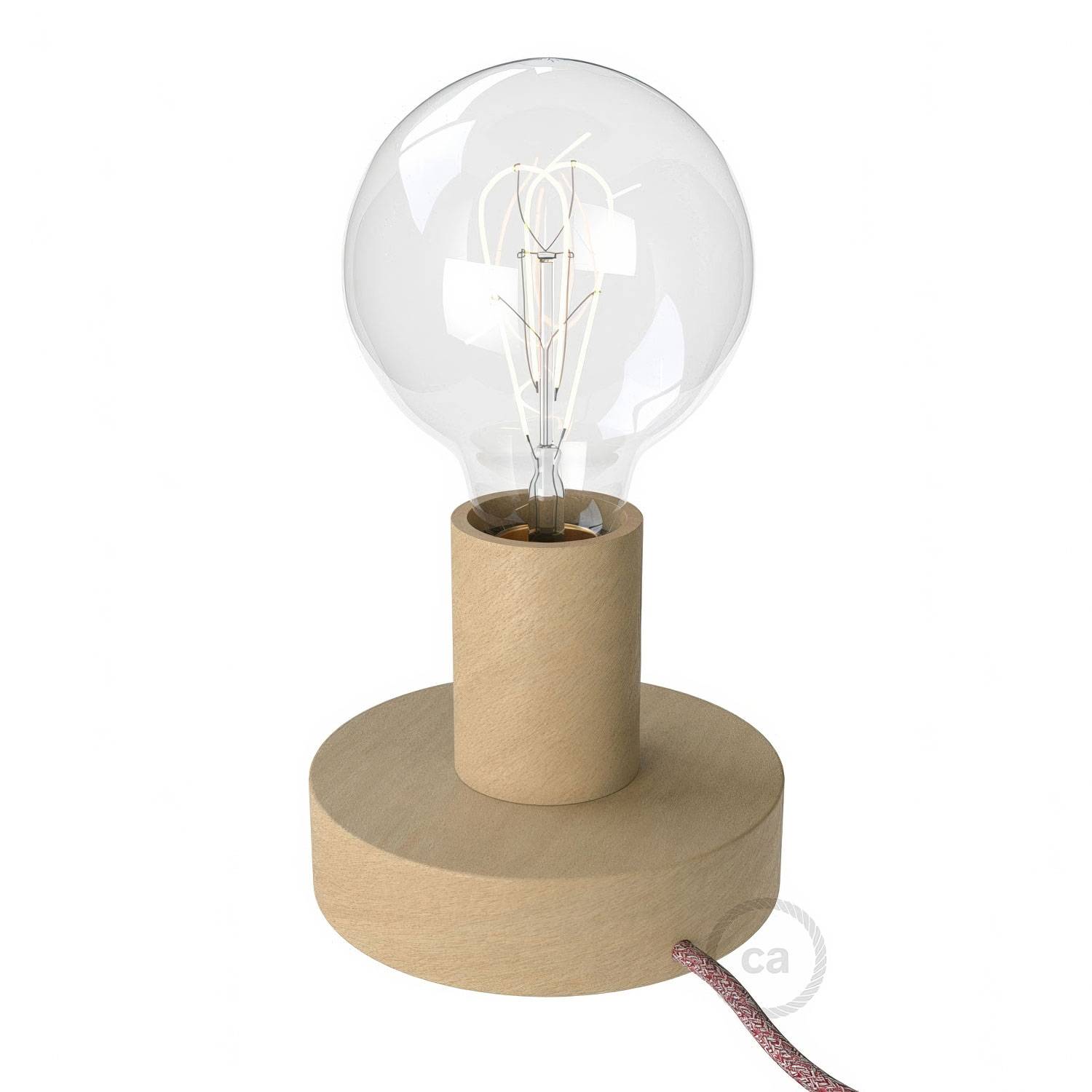 Posaluce -Lámpara de mesa de madera Small