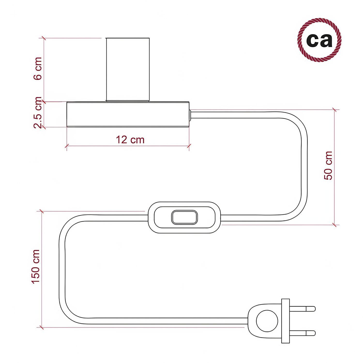 Lámpara de mesa de metal Posaluce Globo