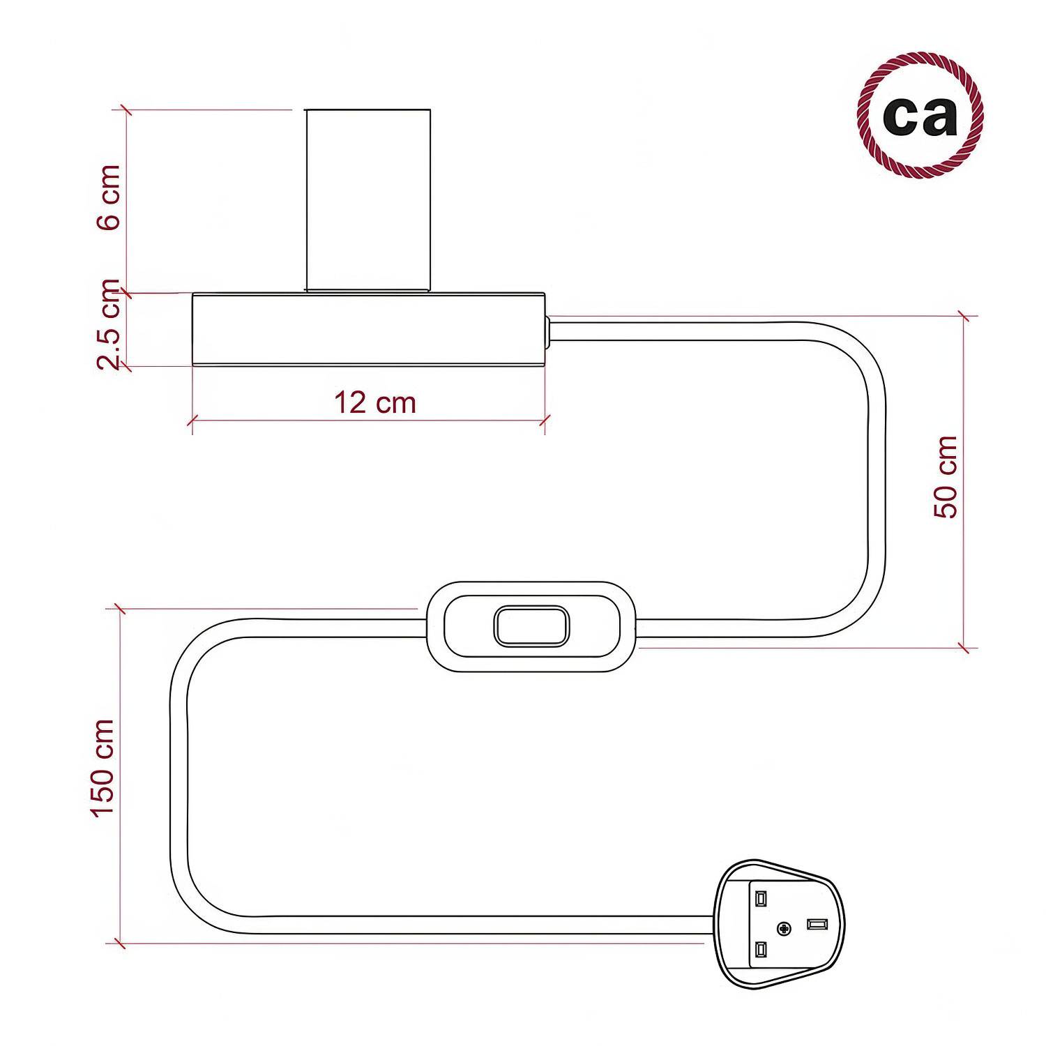 Lámpara de mesa de metal Posaluce Globo