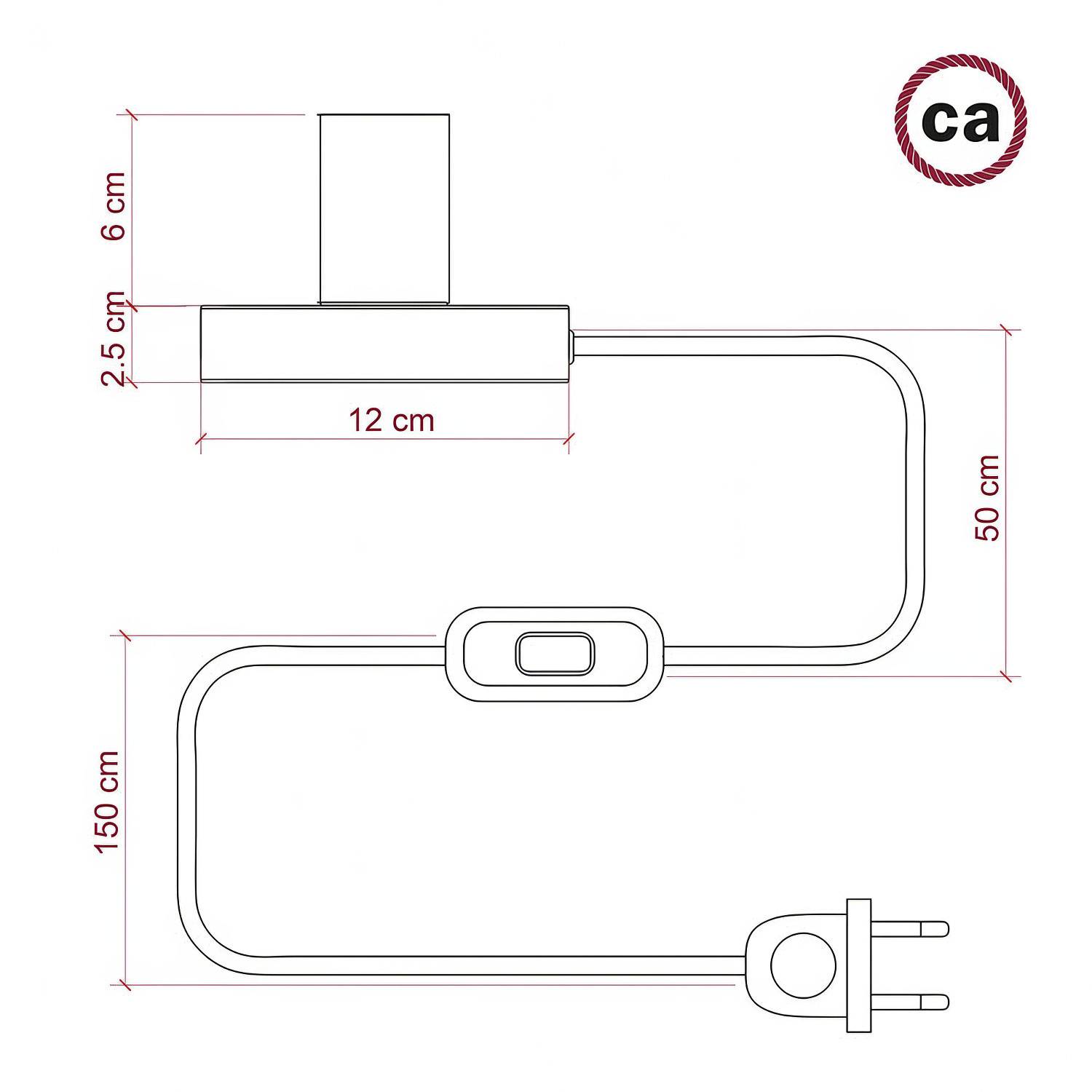 Lámpara de mesa metálica Posaluce Cobble