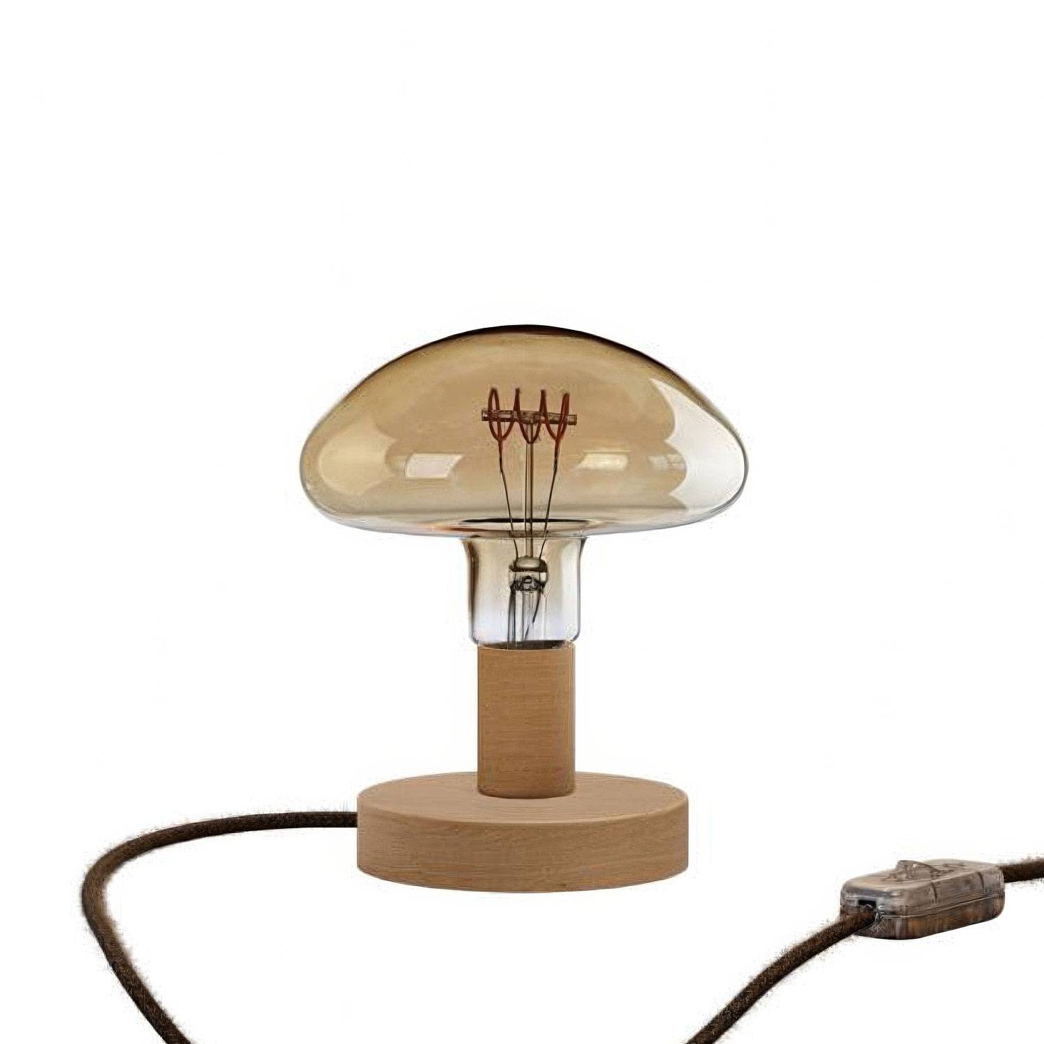 Posaluce Mushroom Wooden Table Lamp