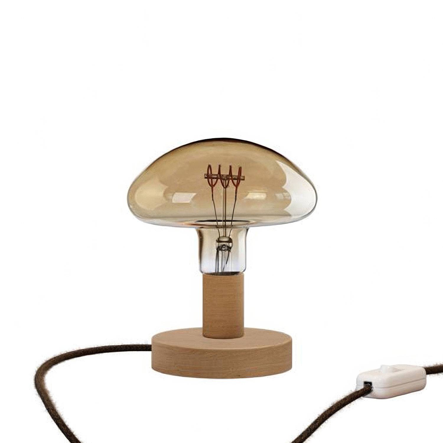 Posaluce Mushroom Wooden Table Lamp