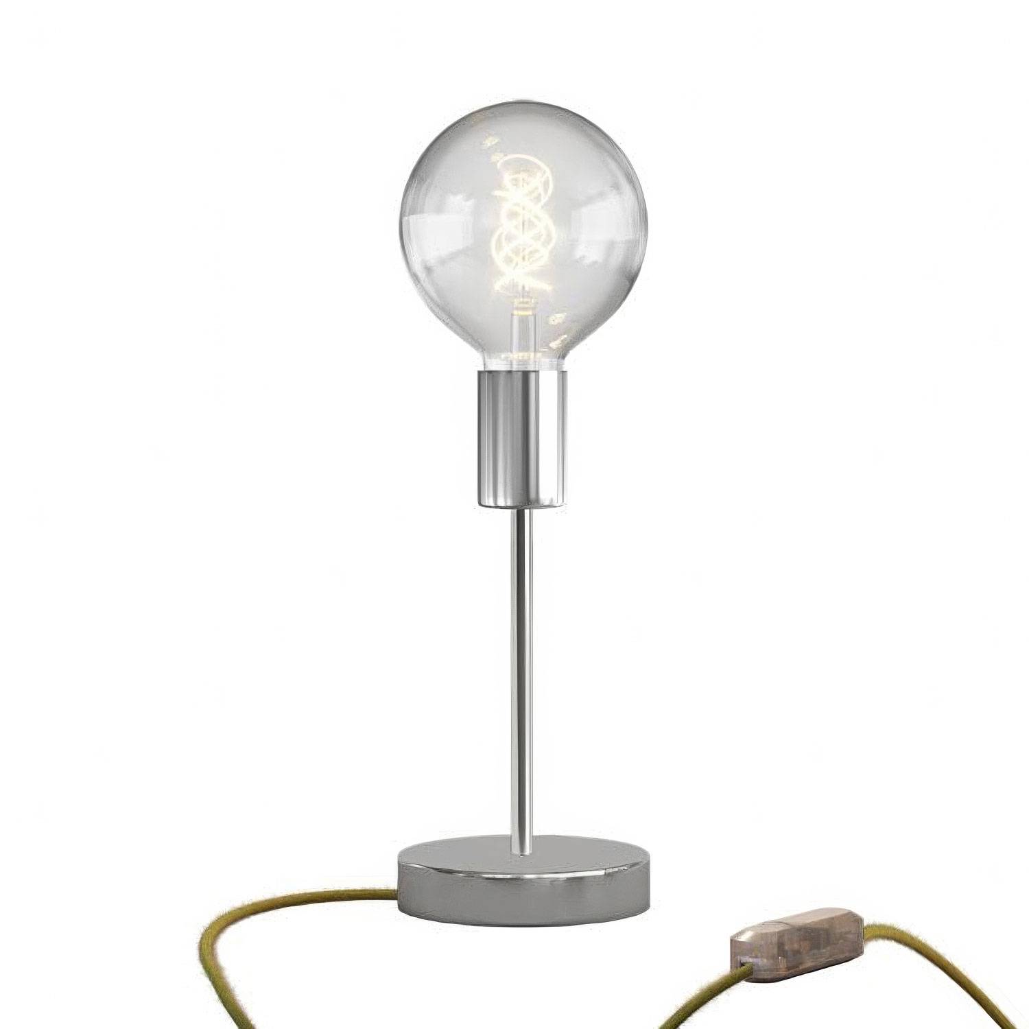 Lámpara de mesa metálica Alzaluce Globo