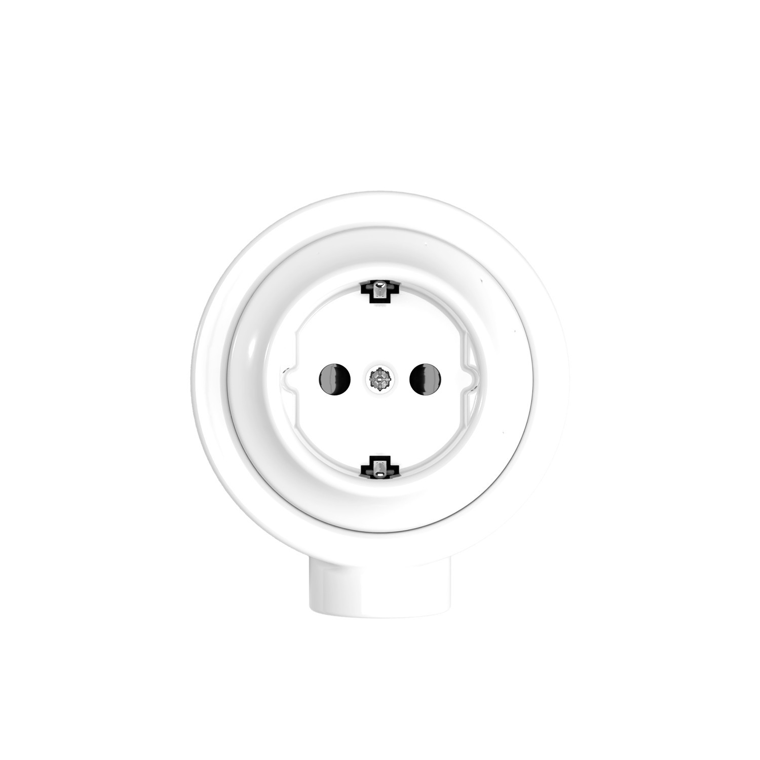 Schuko wall socket kit and porcelain base for Creative-Tubes