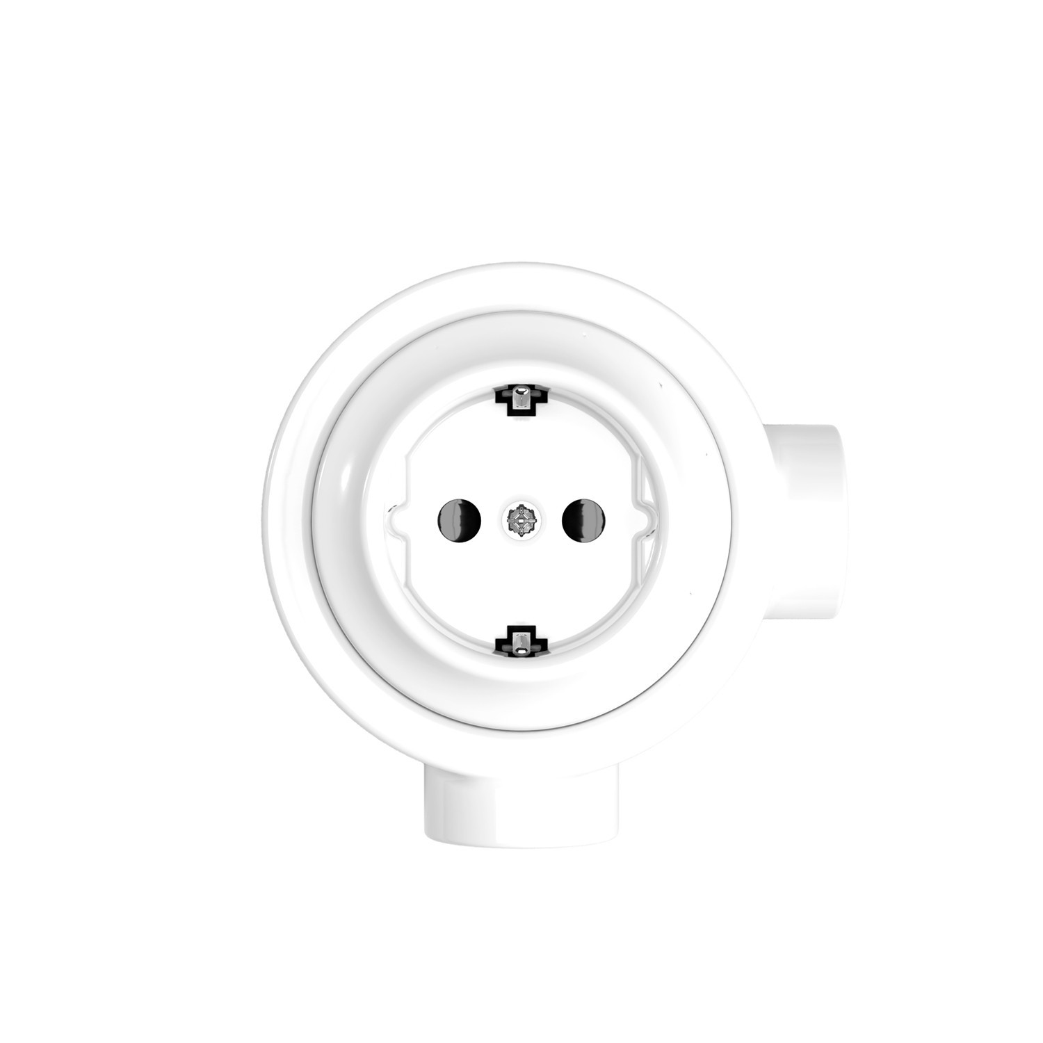 Schuko wall socket kit and porcelain base for Creative-Tubes