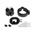 Switch/Diverter kit with butterfly nut and base for Creative-Tubes in black porcelain