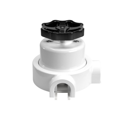 Switch/Diverter kit with knob and base for Creative-Tubes in white porcelain