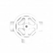 Switch/Diverter kit with knob and base for Creative-Tubes in white porcelain