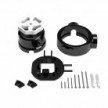 Switch/Diverter kit with knob and base for Creative-Tubes in black porcelain