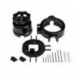 Switch/Diverter kit with knob and base for Creative-Tubes in black porcelain