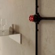 Switch/Diverter kit with knob and base for Creative-Tubes in black porcelain