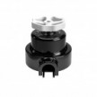 Switch/Diverter kit with knob and base for Creative-Tubes in black porcelain