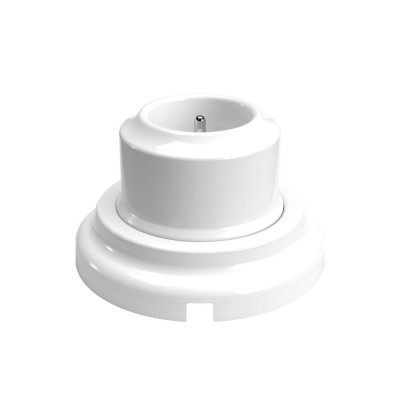 French 10/16A double-pole wall socket kit and porcelain base