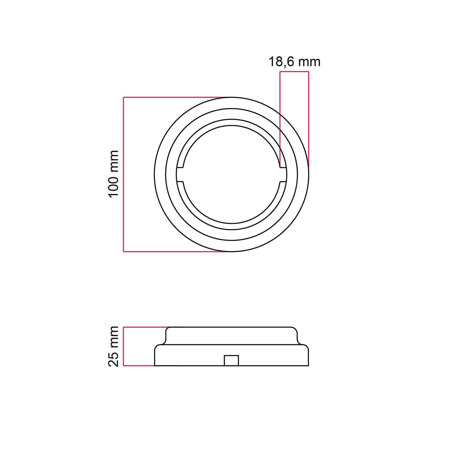 Porcelain base for electrical socket and switch/diverters