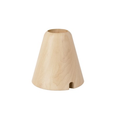 Wooden support for light bulb