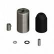 Cylindrical metal E27 lamp holder kit