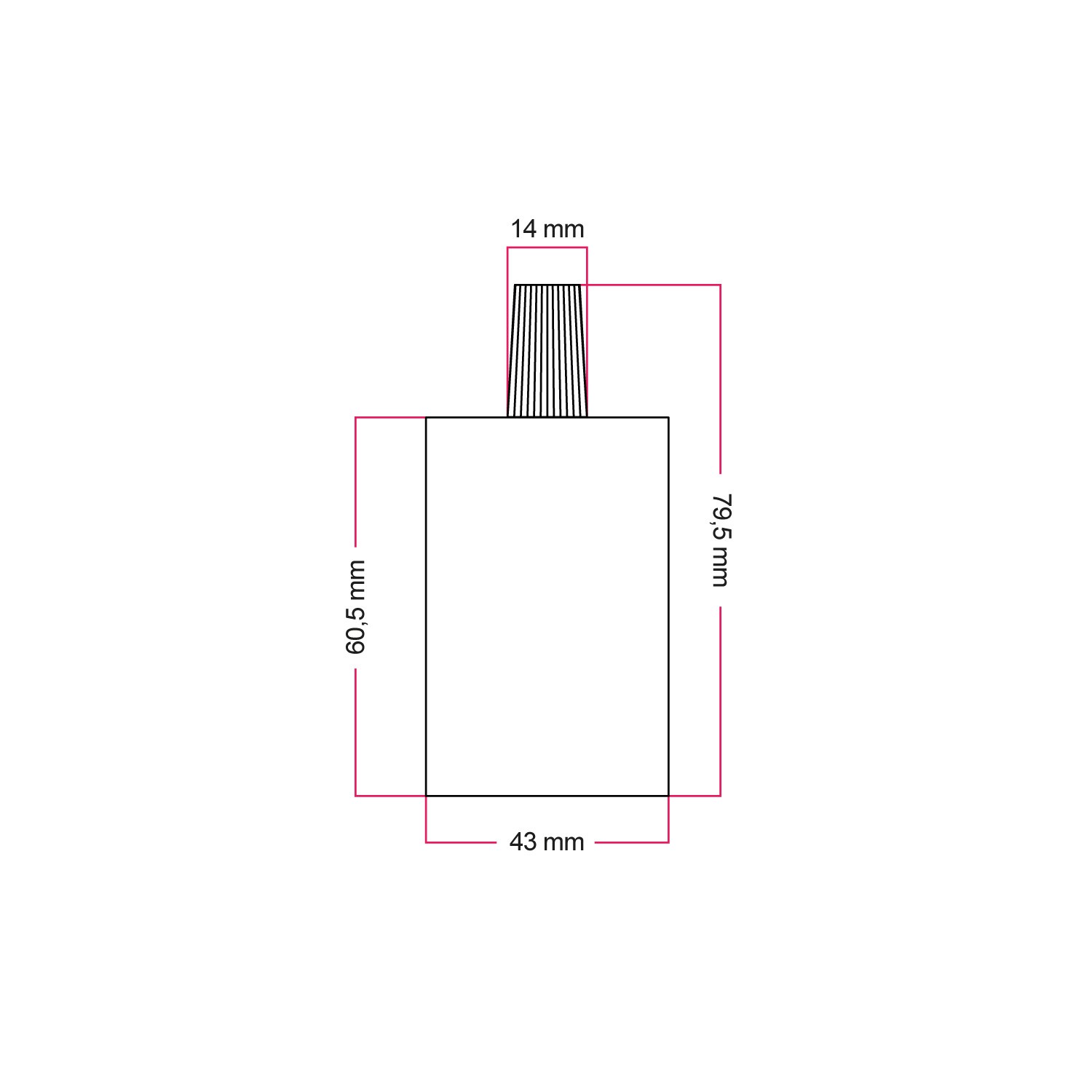 Cylindrical metal E27 lamp holder kit