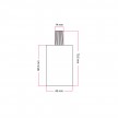 Cylindrical metal E27 lamp holder kit