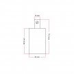 Cylindrical metal E27 lamp holder kit