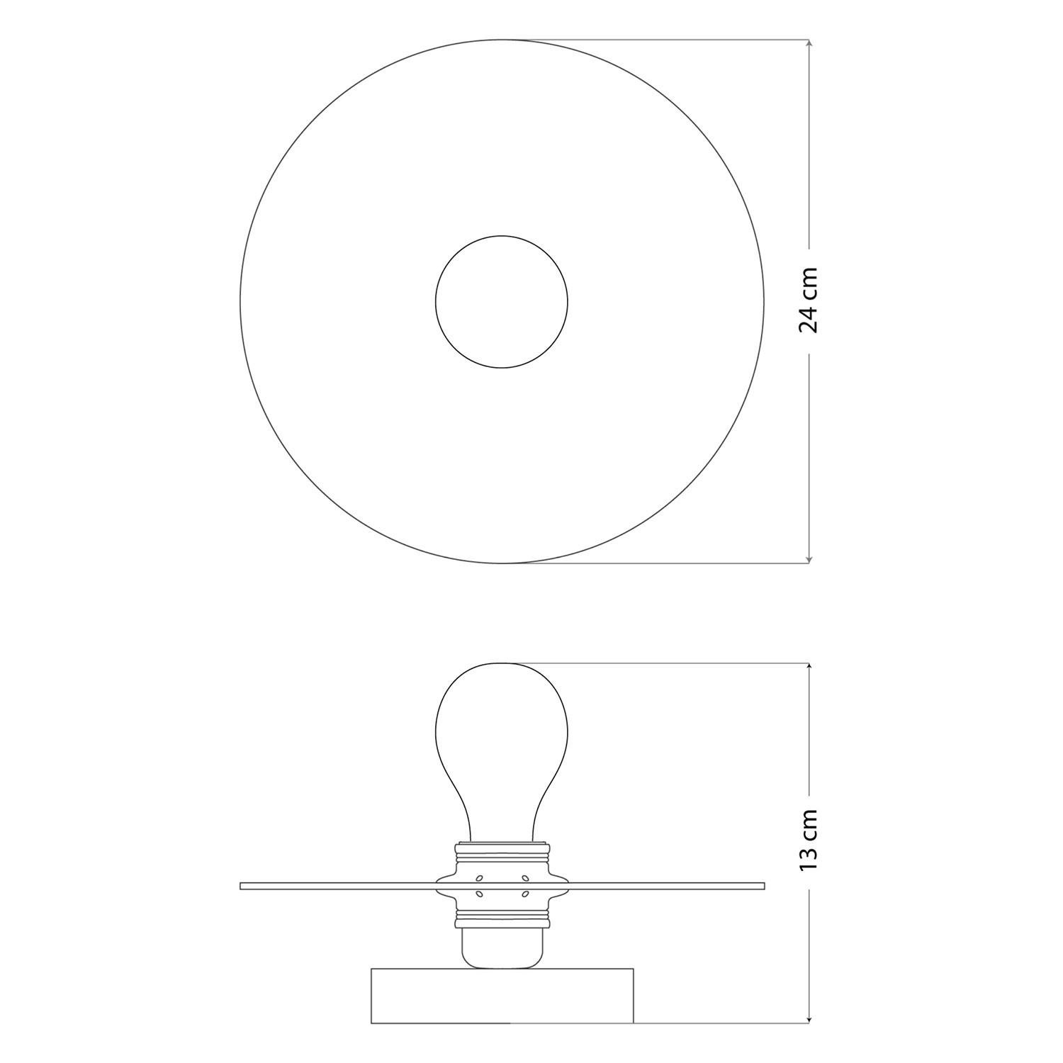 Fermaluce con mini plato Ellepi 'Maioliche'