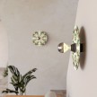 Wall or ceiling lamp with majolica lampshade - IP44 Waterproof