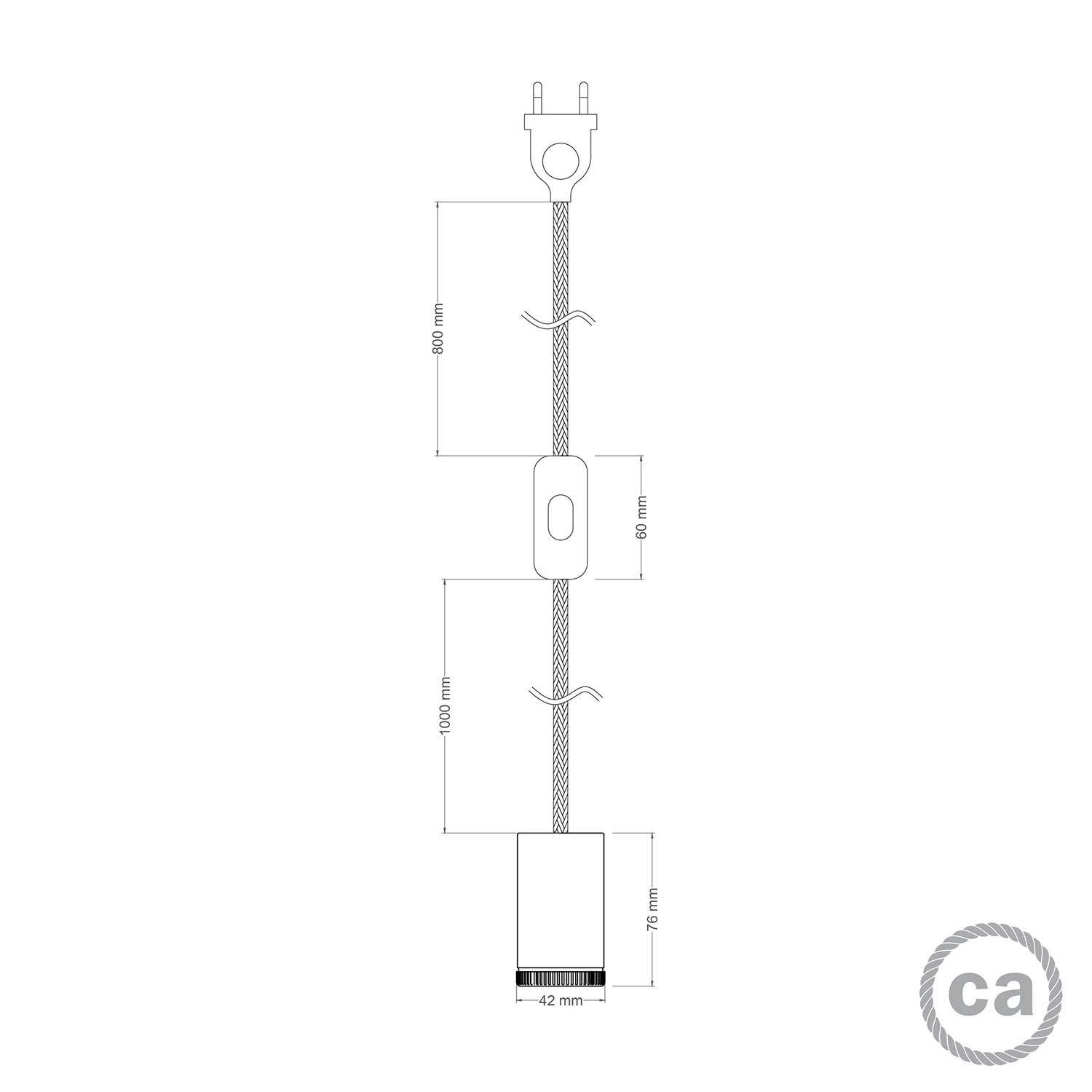 Lámpara Mini Spotlight GU1d0 con mazo de cables SnakeBis