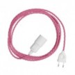 Snake Twisted - Plug-in lamp with coloured twisted textile cable