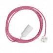 Snake Twisted - Plug-in lamp with coloured twisted textile cable