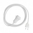 Snake Twisted for lampshade - Plug-in lamp with twisted textile cable