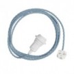 Snake Twisted for lampshade - Plug-in lamp with twisted textile cable