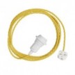 Snake Twisted for lampshade - Plug-in lamp with twisted textile cable