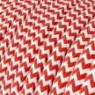 Snake Zig-Zag for lampshade - Plug-in lamp with textile cable Zig-Zag effect