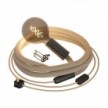 SnakeBis Chord - Plug-in lamp with jute twisted cable