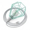 Table Snake - Plug-in lamp with cage Diamond lampshade