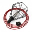 Table Snake - Plug-in lamp with cage Diamond lampshade