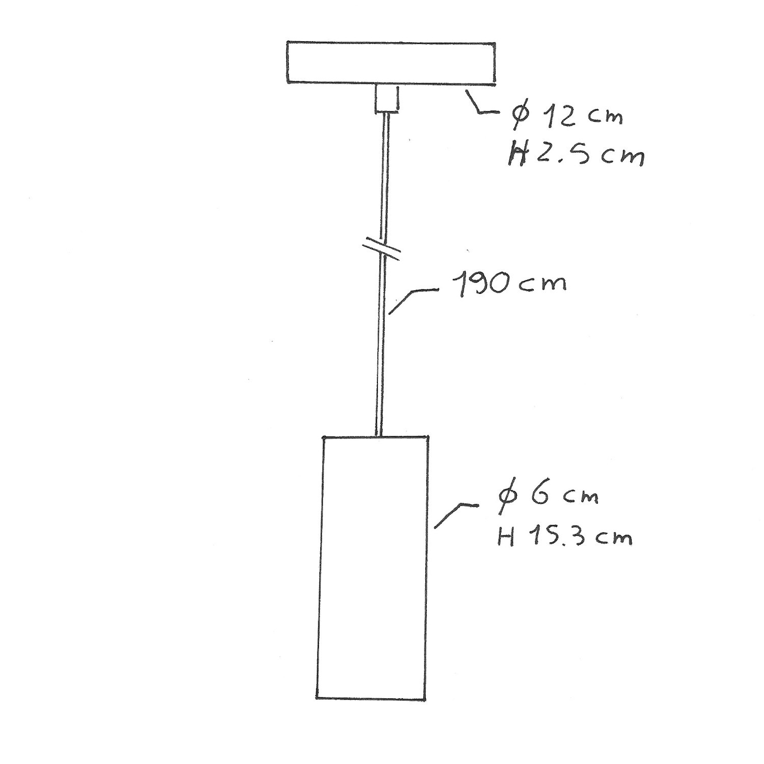 Pendant lamp with textile cable, Tub-E14 lampshade and metal details