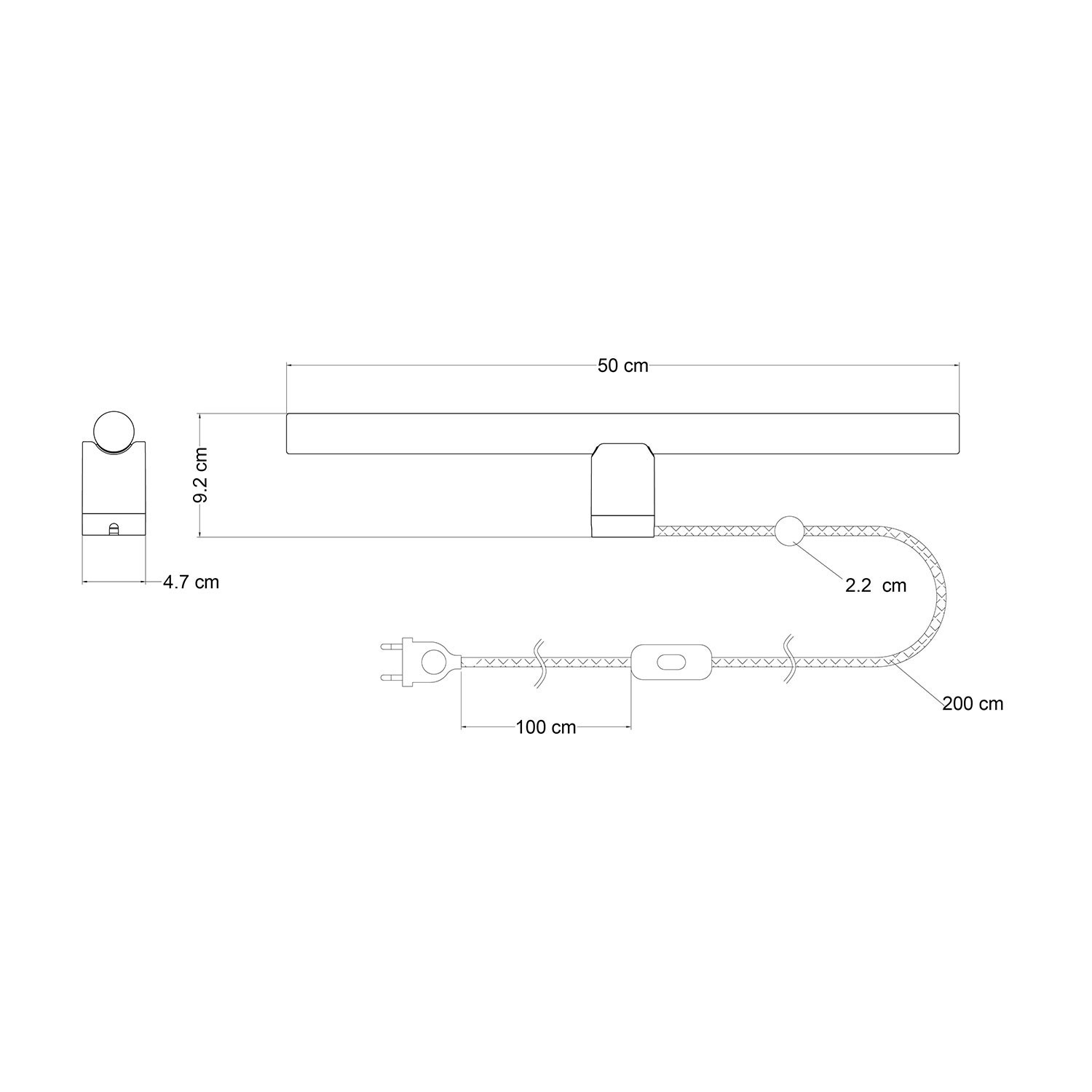 Spostaluce esse14 lamp with S14d fitting