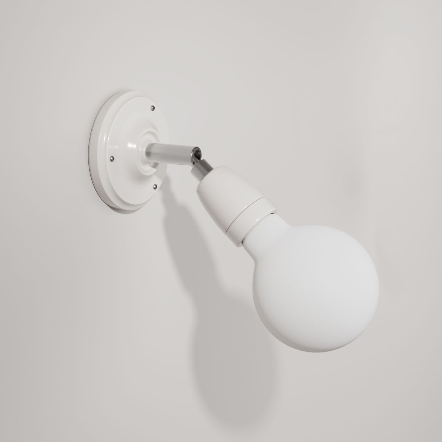 Fermaluce Color 90°, the adjustable porcelain flush light