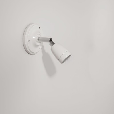 Fermaluce Color 90°, the adjustable porcelain flush light