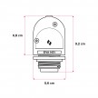 EIVA, the first outdoor E27 IP65 wirable lamp holder