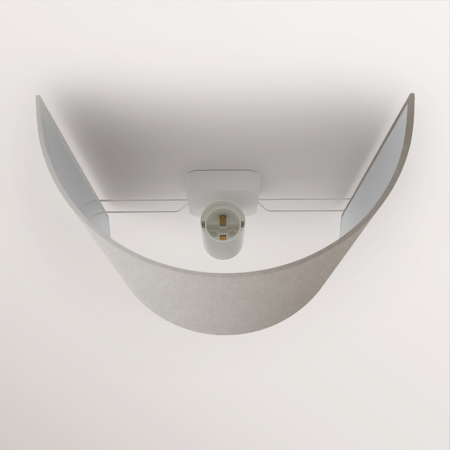 Ventola wall light with fabric shade - Made in Italy