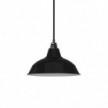 Pendant lamp with textile cable, Bistrot lampshade and metal details - Made in Italy - Bulb included